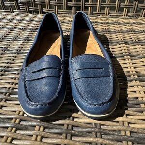 Ralph Lauren Blue Leather Loafers